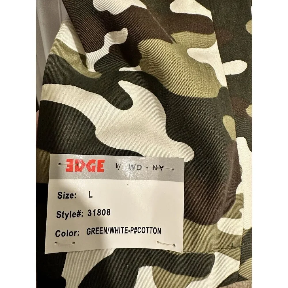 EDGE By WD NY Men's Camo Blazer Sports Coat Size Large Two‎ Button
